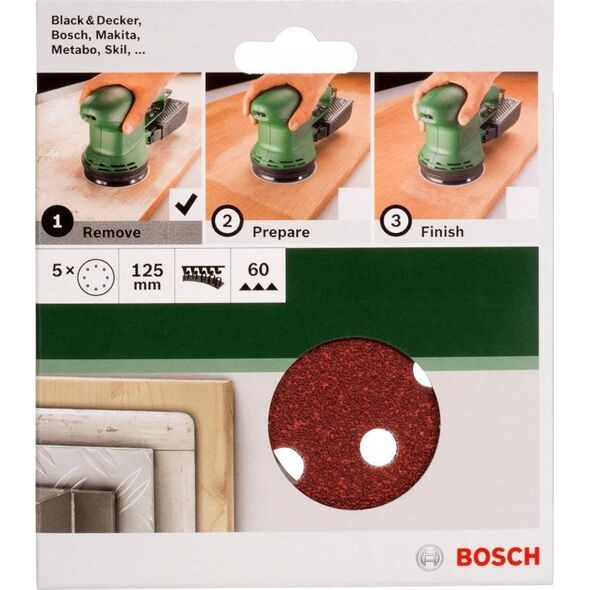 Bosch Bosch SLIBEBLAD EX Ø125MM K60 HUL 5STK GL