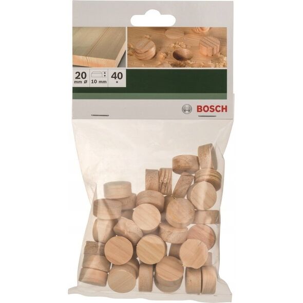 Bosch Bosch TRÆPLUGS 20X10MM 40 STK