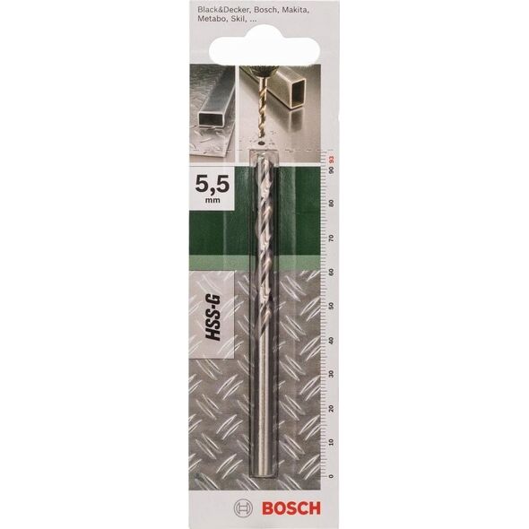 Wiertło Bosch Bosch METALBOR HSS-G Ø5,5X57X93MM 118GR