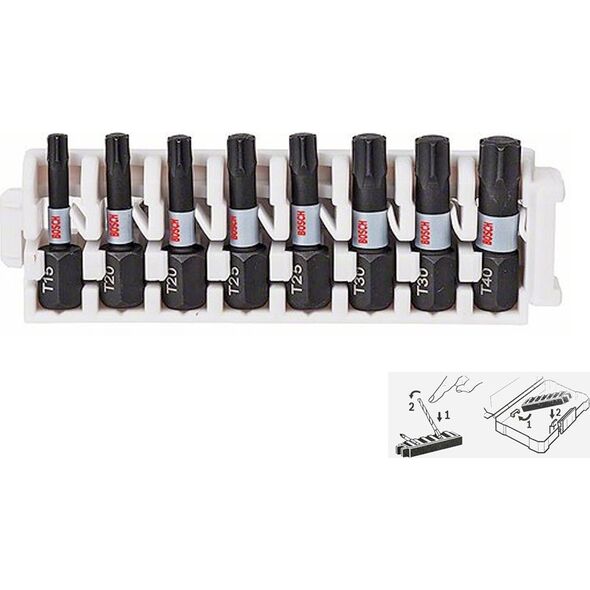 Bosch Bosch Accessories 2608522322 Torx-Bit T 15, T 20, T 25, T 30, T 40 1 Set