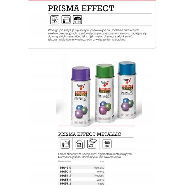 Schuller spraymaling - Prisma Effect Metallic green