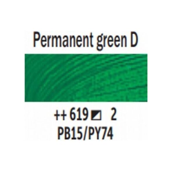 Talens Van Gogh Oil Colour Tube Permanent Green Deep 619