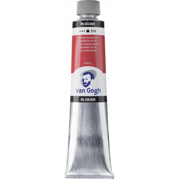 Talens Van Gogh Oil Colour Tube Cadmium Red Medium 314