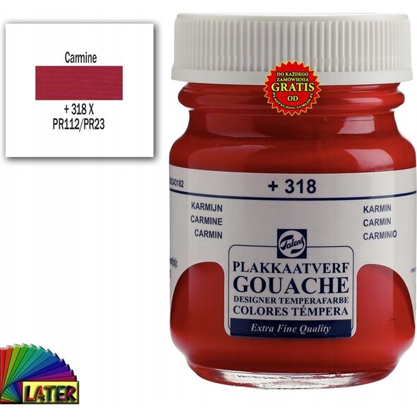 Talens Talens Gouache Extra Fine Quality Bottle Carmine 318