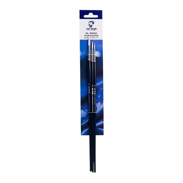 Talens Van Gogh Oil & acrylic brush set | series 211 no. 2-4-6