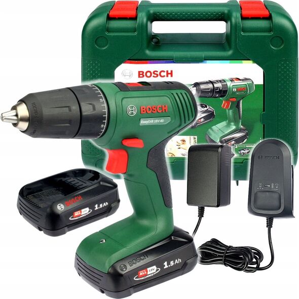 Wiertarko-wkrętarka Bosch Bosch 06039D8002 EasyDrill 18V-40 (2x1.5Ah) im Koffer (06039D8002)