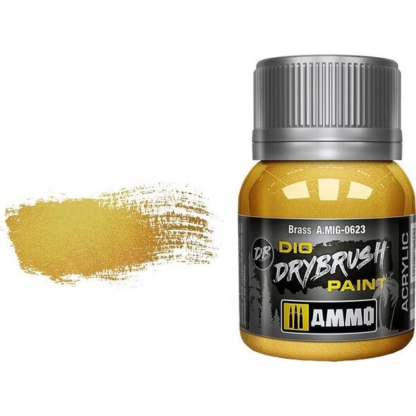 Vallejo Ammo: DIO Drybrush - Brass