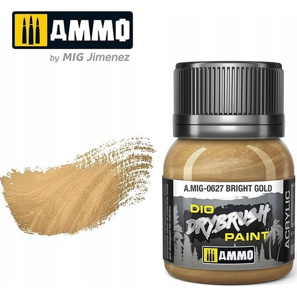 Vallejo Ammo: DIO Drybrush - Bright Gold 