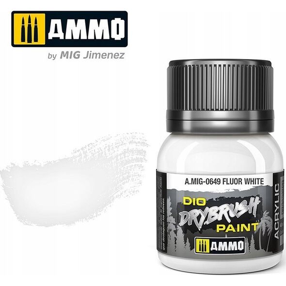 Vallejo Ammo: DIO Drybrush - Fluor White 
