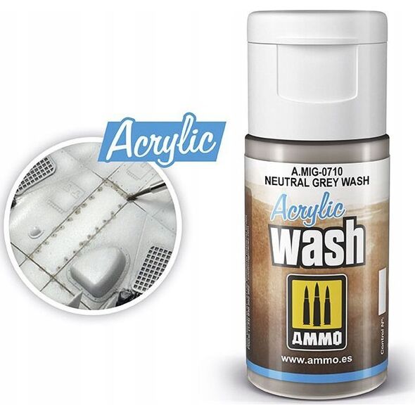 Vallejo Ammo: Acrylic Wash - Neutral Grey Wash
