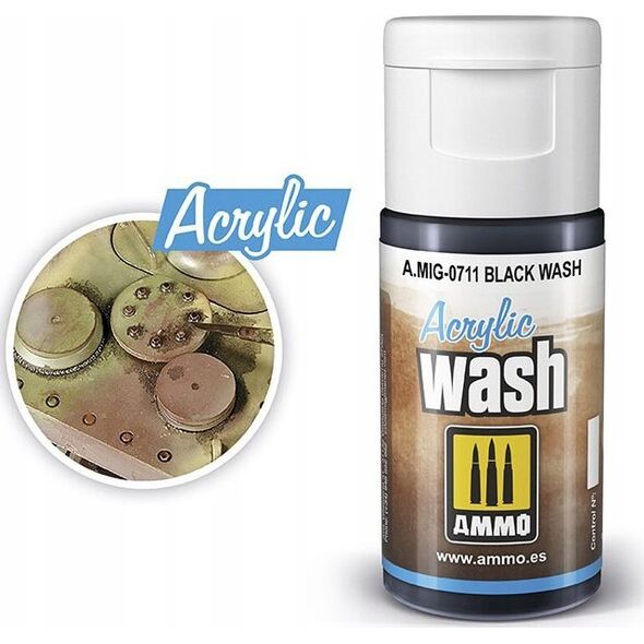 Vallejo Ammo: Acrylic Wash - Black Wash