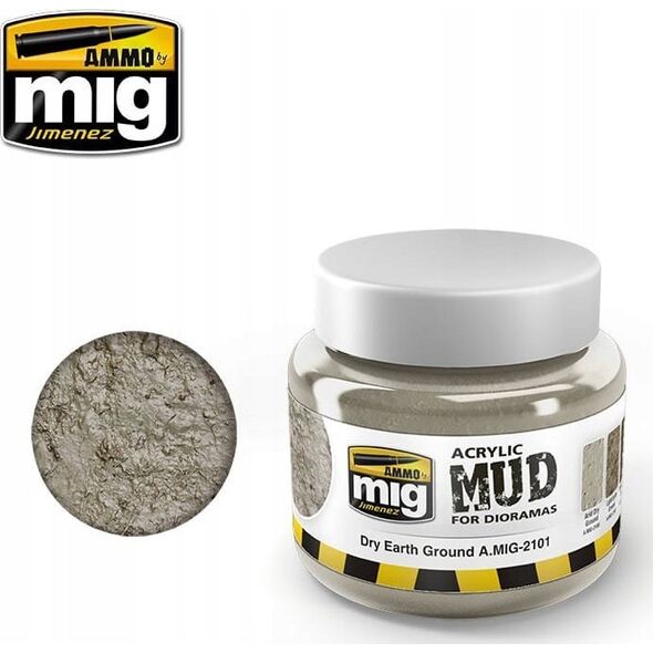 Vallejo Ammo: Acrylic Mud for Dioramas - Dry Earth Ground (250 ml)
