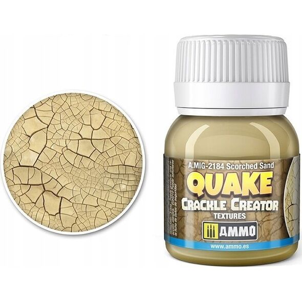 Vallejo Ammo: Quake Crackle Creator Textures - Scorched Sand (40 ml)