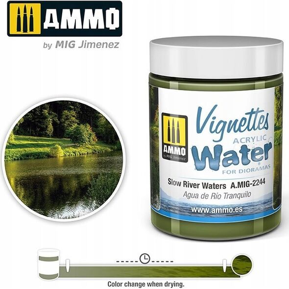 Vallejo Ammo: Acrylic Water - Vignettes - Slow River Waters (100 ml)