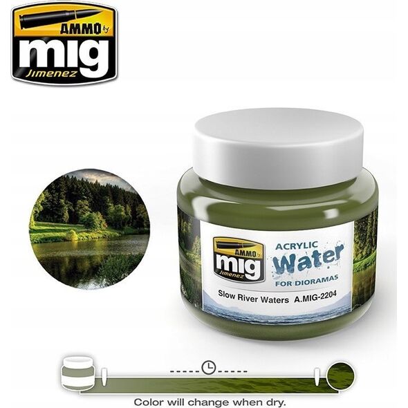 Vallejo Ammo: Acrylic Water - Slow River Waters (250 ml)