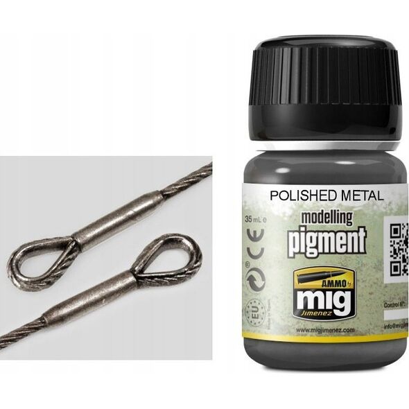 Vallejo Ammo: Modelling Pigment - Polished Metal (35 ml)
