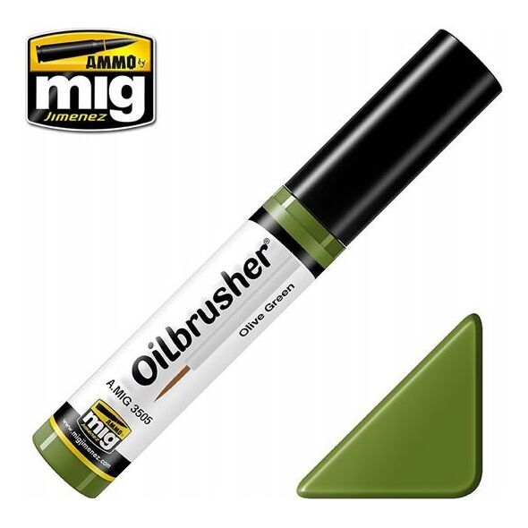 Vallejo Ammo: Oilbrusher - Olive Green (10 ml)
