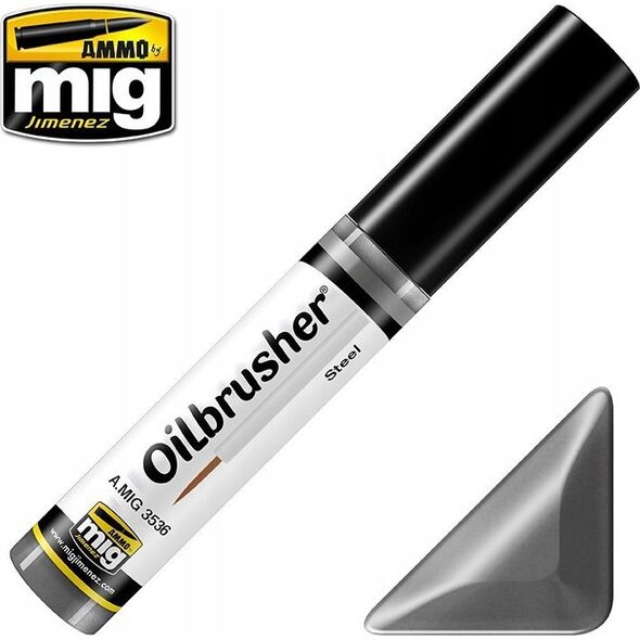 Vallejo Ammo: Oilbrusher - Steel (10 ml)