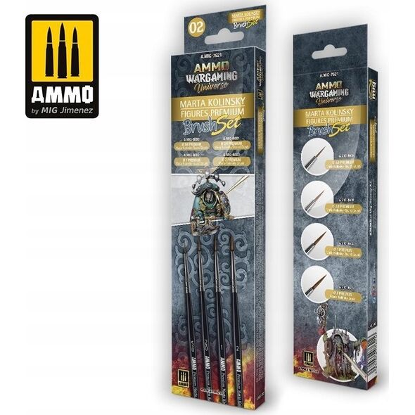 Vallejo Ammo: Wargaming Universe - Marta Kolinsky Figures Premium Brush Set