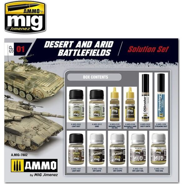 Vallejo Ammo: Super Pack - Desert and Arid Battlefields Solution Set