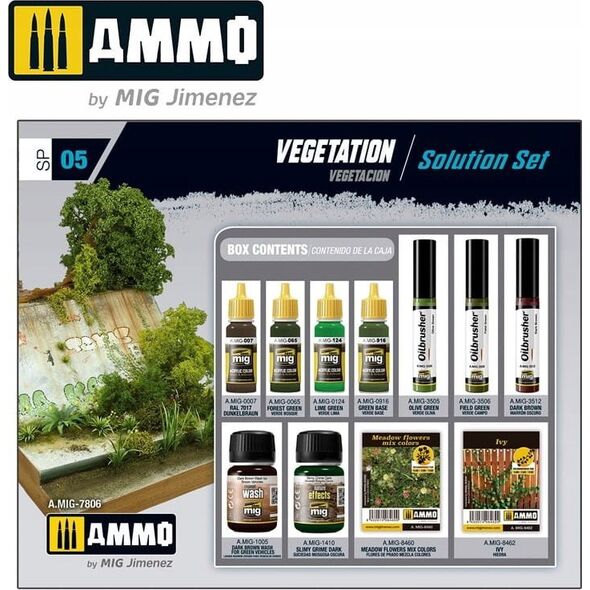 Vallejo Ammo: Super Pack - Vegetation Solution Set