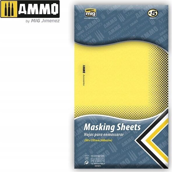 Vallejo Ammo: Masking Sheets - Adhesive (280 x 195 mm) (5)