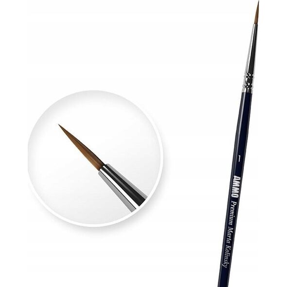 Vallejo Ammo: Round Brush - Premium Marta Kolinsky 1