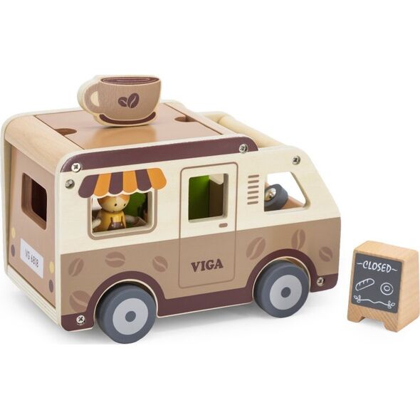 Viga Toys Drewniane Auto Kawiarnia Lumarko!