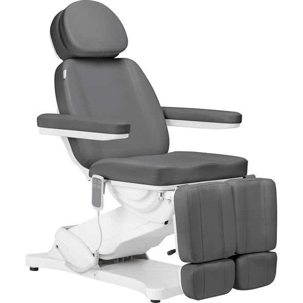 Activeshop Elektryczny fotel kosmetyczny SILLON CLASSIC 2 silniki pedi szary