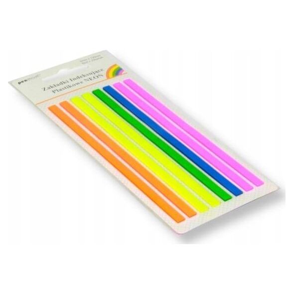 Polsirhurt Zakładki indeksujące ZI-52 plastikowe Neon 8x20 5mmx135mm k720 p24