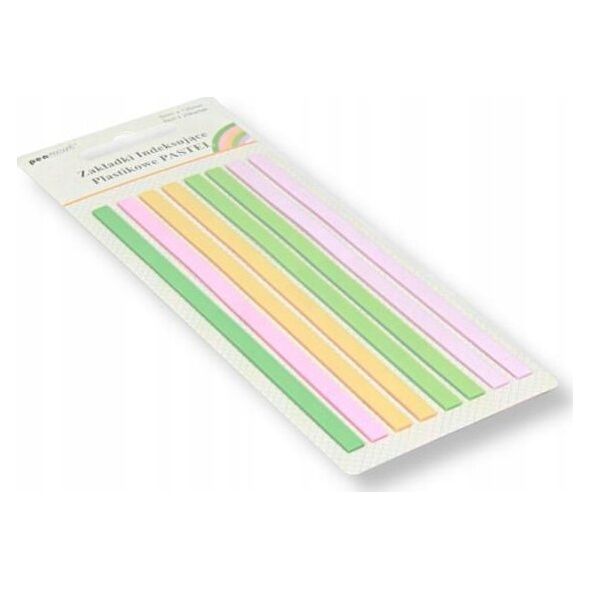 Polsirhurt Zakładki indeksujące ZI-53 plastikowe Pastel 8x20 5mmx135mm k720 p24