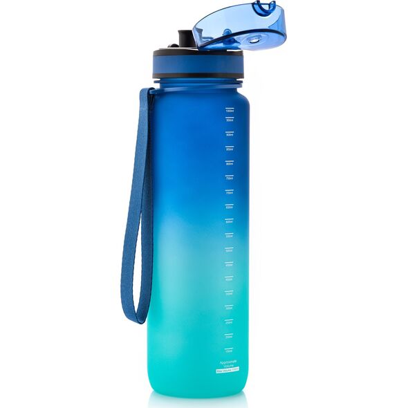 Meteor Bidon sportowy Meteor 1000 ml niebieski/turkusowy