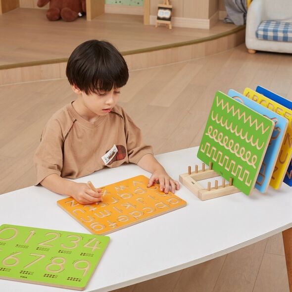 Viga Toys Tablica Grafomotoryczna Duże Litery Nauka Pisania Lumarko!