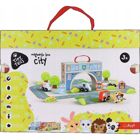 Trefl Zabawka drewniana - Magnetic box City TREFL