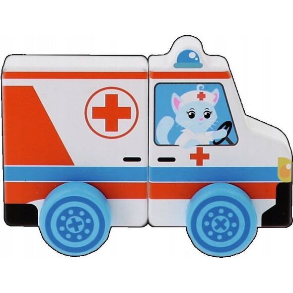 Trefl Zabawka drewniana - Ambulance TREFL