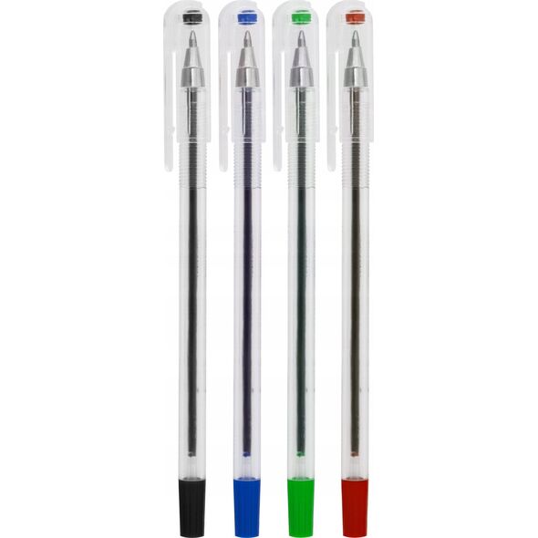 MemoBe Długopis biurowy 0,7mm 4 kolory MemoBe