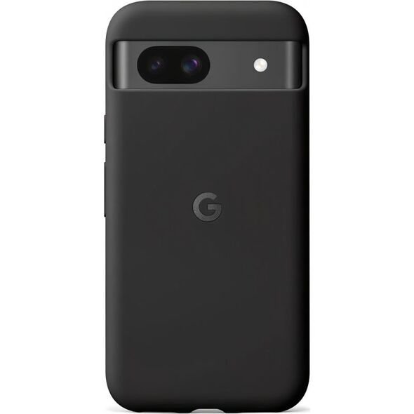 Google - Hintere Abdeckung fur Mobiltelefon - Silikon, Polykarbonat-Schale - Obsidian - fur Pixel 8a