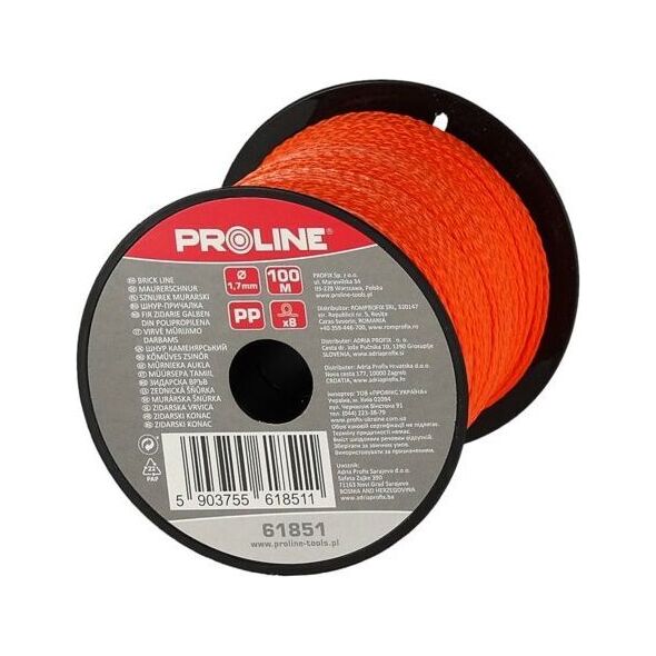 Pro-Line SZNUREK MURARSKI 1.7MMX50M POMARAŃCZOWY PROLINE