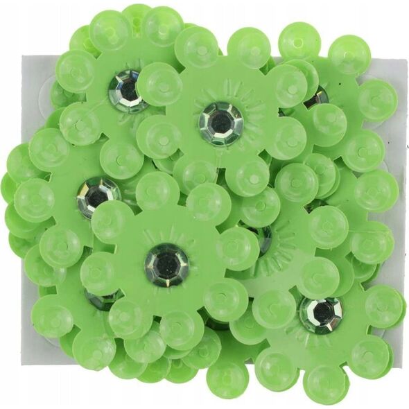 Titanum Dekoracje samoprzylepne 3D kwiaty limonkowe 20szt