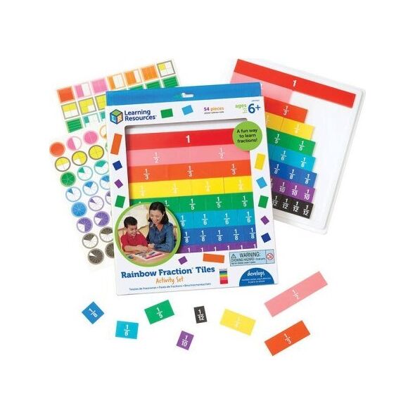 Learning Resources Kafelki do matematyki Ułamki Learning Resources LER 0615 (tęcza)
