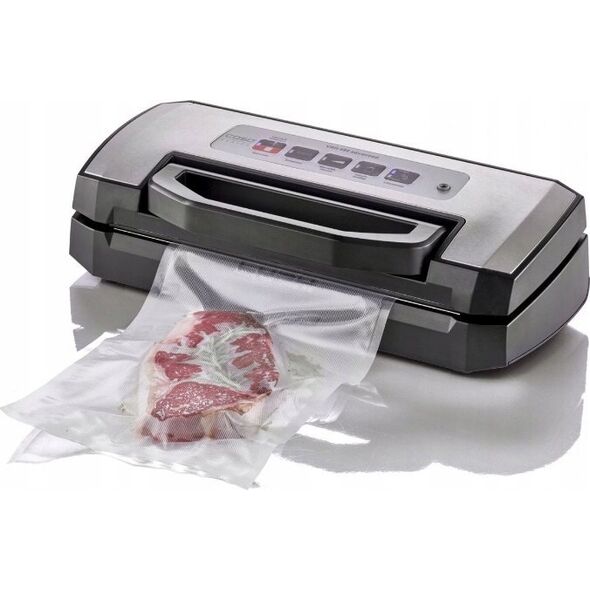 Caso Caso | Bar Vacuum sealer | VRH 490 advanced | Power 110 W | Temperature control | Juodas/Nerūdijantis plienas