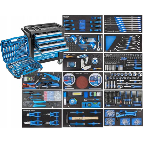 Högert Technik HOGERT WORKSHOP CABINET WITH 6 DRAWERS WITH DRAWER OPENING LOCK
