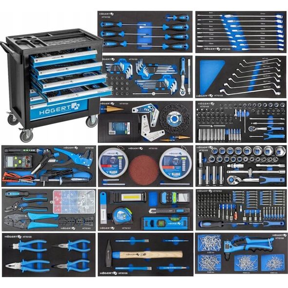 Högert Technik HOGERT WORKSHOP CABINET WITH 6 DRAWERS WITH DRAWER OPENING LOCK