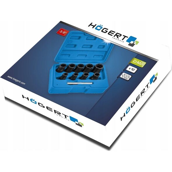 Högert Technik HOGERT SCREW DRILLS, set of 10 pcs.