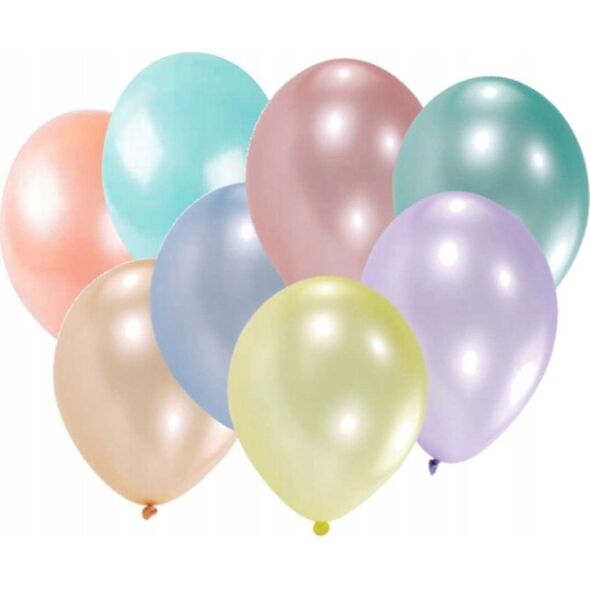 AMSCAN Balony lateksowe perłowe 25,4cm / 10" 8 sztuk 6415