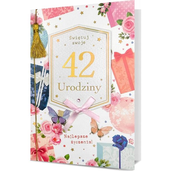 KUKARTKA Karnet B6 Urodziny (wymienne cyfry)