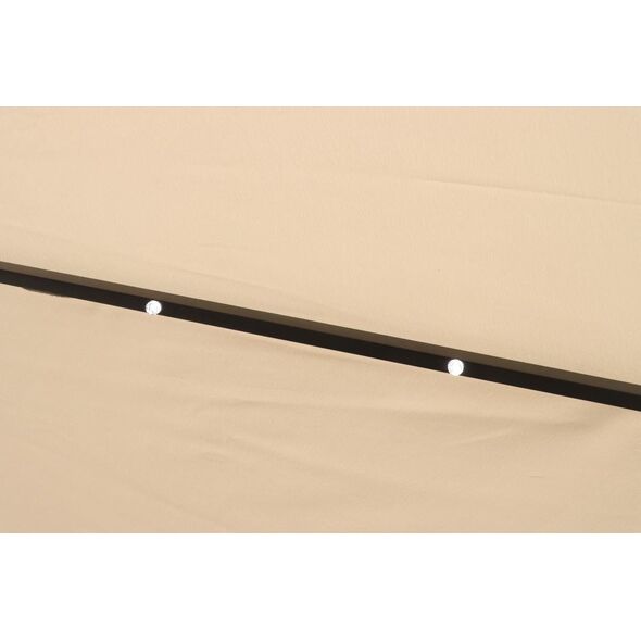 Saska Garden PARASOL OGRODOWY Z OŚWIETLENIEM LED 300CM BEŻOWY