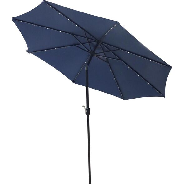 Saska Garden PARASOL OGRODOWY Z OŚWIETLENIEM LED 300CM GRANATOWY