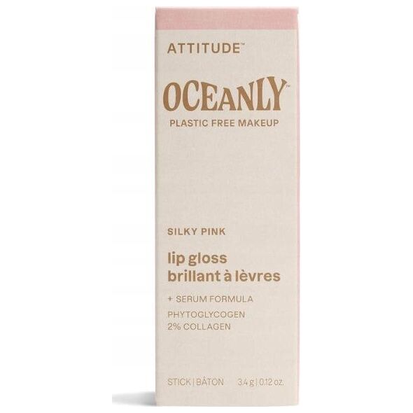 Attitude Attitude Oceanly, Błyszczyk do ust, Silky Pink, 3,4 g