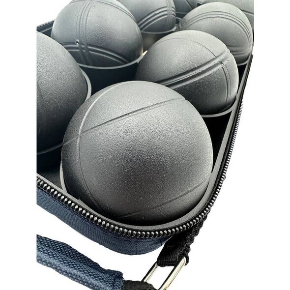 Enero KULE DO GRY 8 SZT- BOULE PETANQUE CZARNE POKROWIEC ENERO PRO